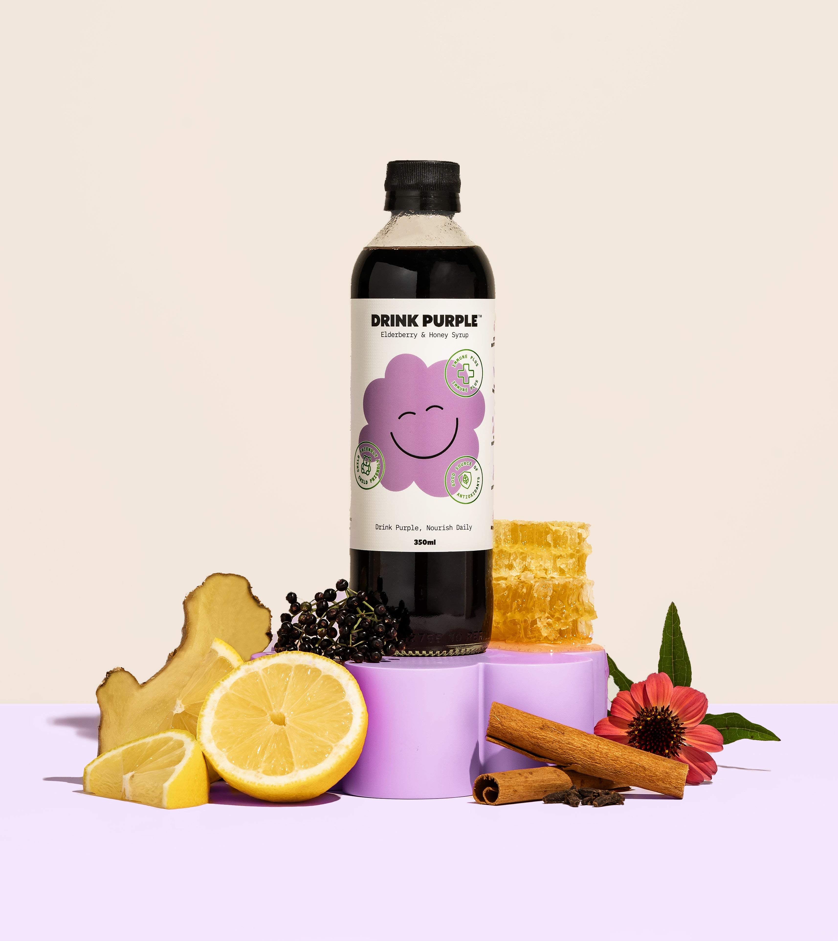 Mama Nayture® | Drink Purple® Elderberry & Raw Honey Immunity Syrup