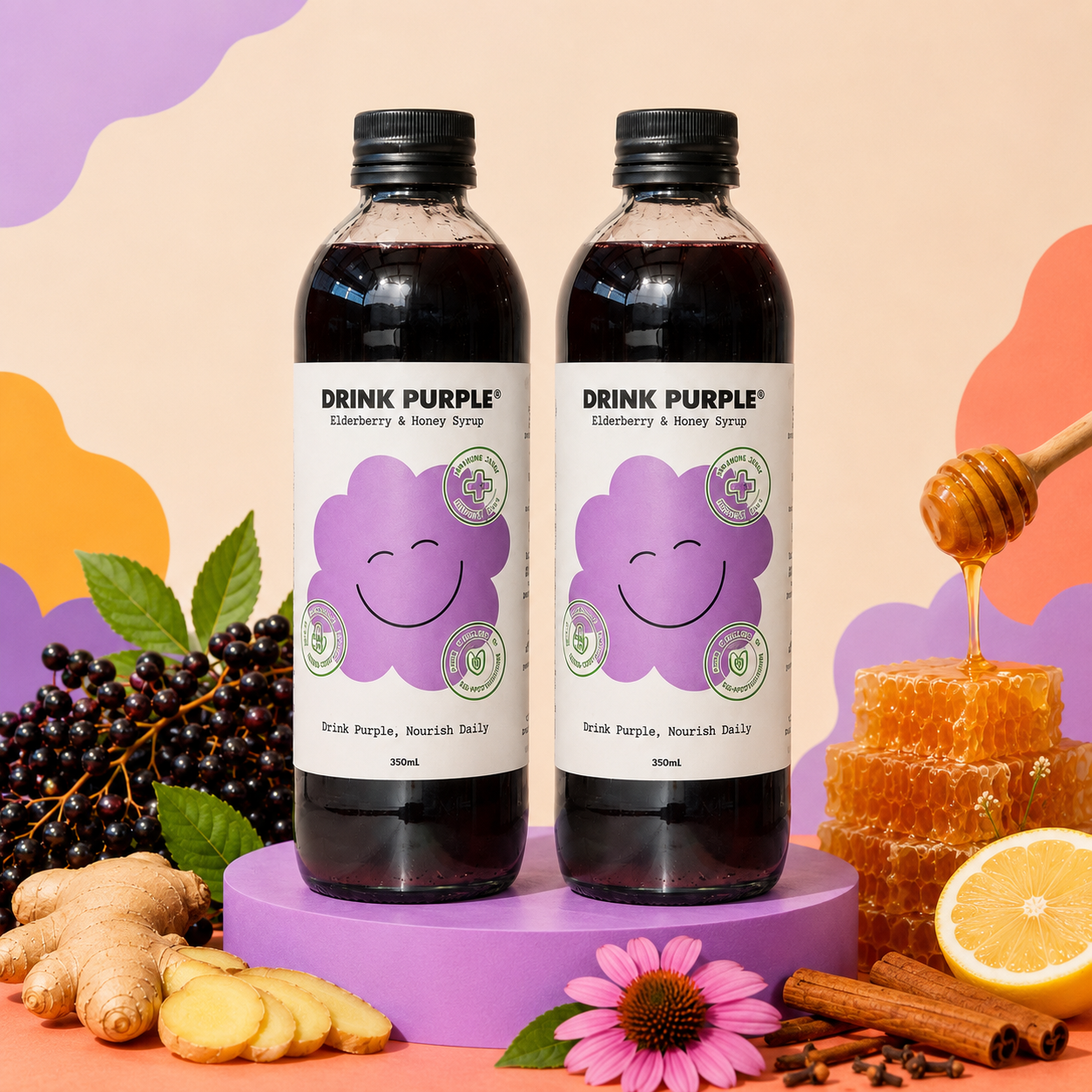 Elderberry & Raw Honey Syrup
