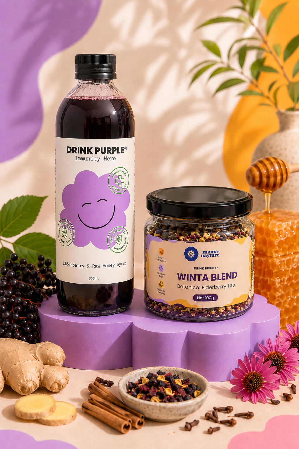Elderberry & Raw Honey Syrup