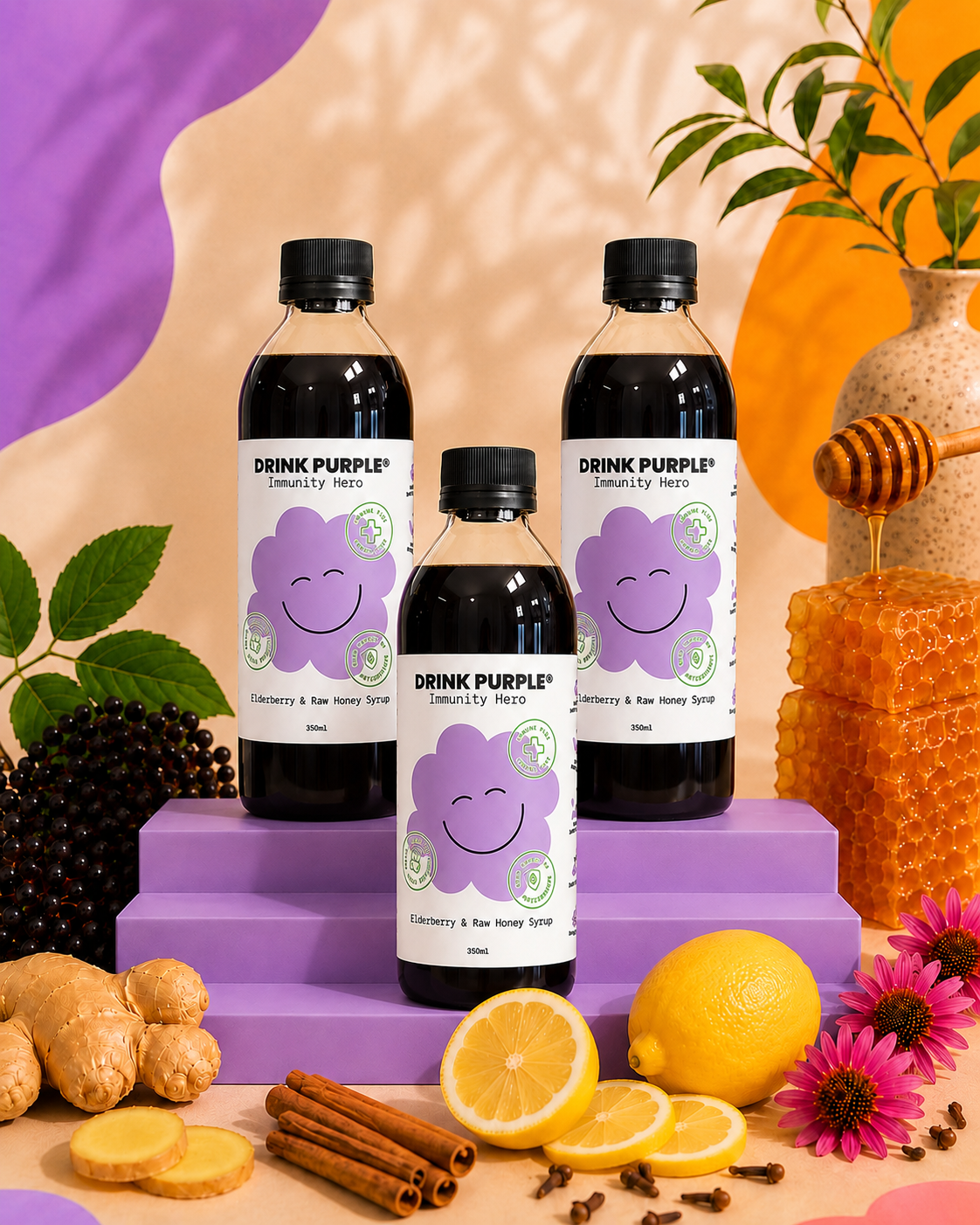 Elderberry & Raw Honey Syrup