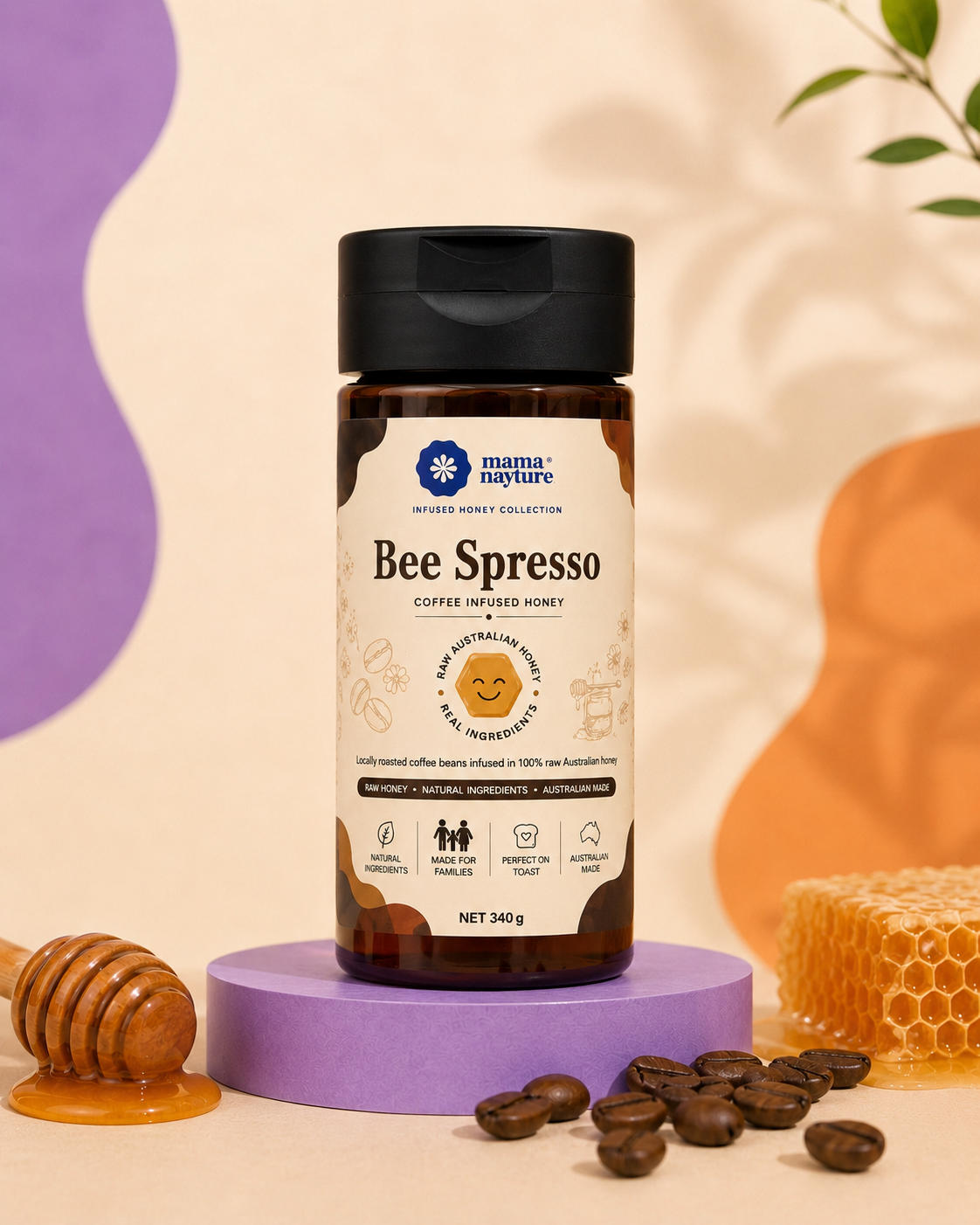 Bee Spresso Coffee Infused Honey 340g